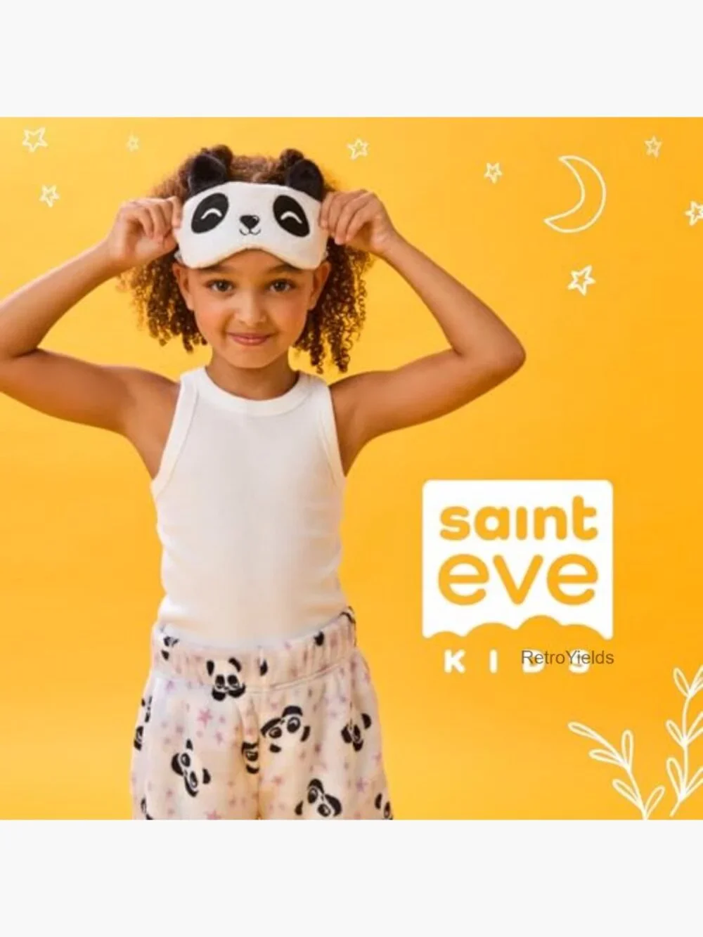 Kids Fleece Pajama Pants 2 Pack with Sleep Mask - Cozy Lounge Set